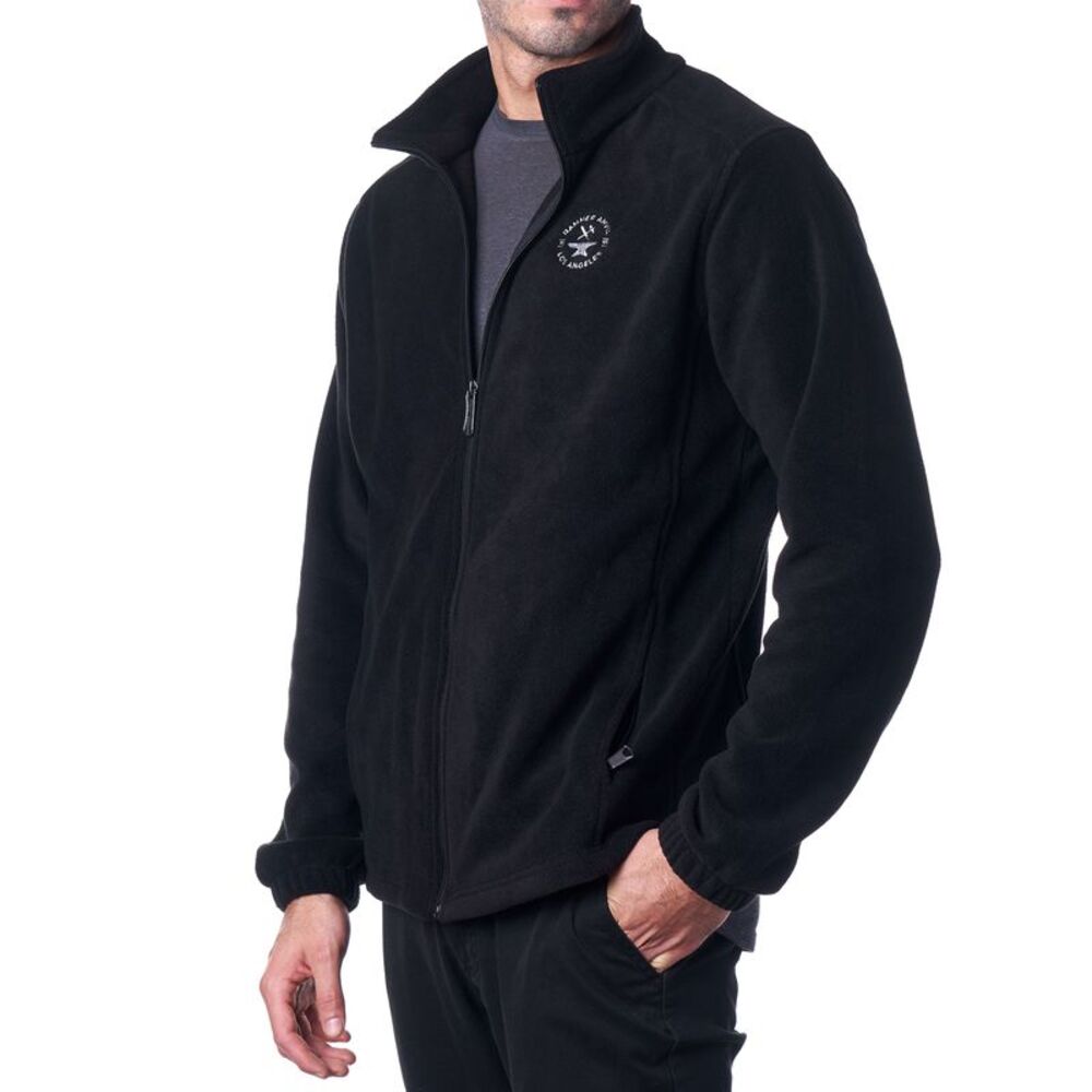 Hammer Anvil Mens Full Zip Up Polar Fleece Jacket Lightweight Warm Zipper Coat